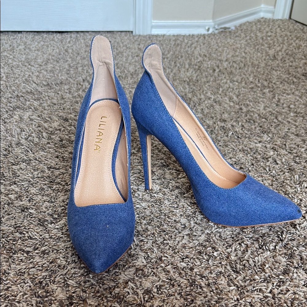 Liliana Denim Blue High Heels